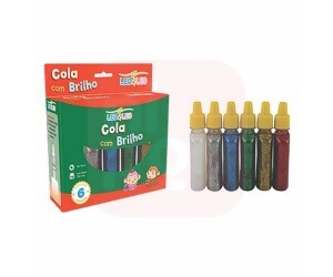 Cola Glitter 6 Cores 25g - Leo e Leo