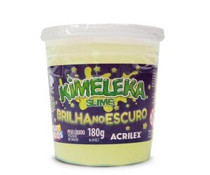 Slime Kimeleka 180g Brilha no Escuro - Acrilex