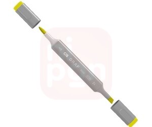 Brush Pen Graf Duo 123 Fluorescent Yellow - Cis