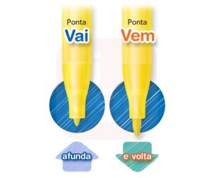 Canetinha 12 Cores Vai e Vem - Faber-Castell