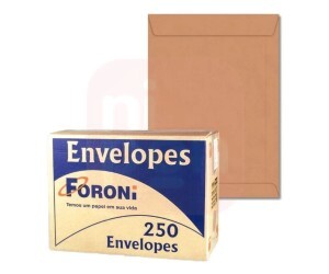 Envelope Kraft Natural 80g 240X340mm - CX/250