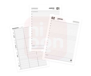 Agenda Executiva Permanente A5 Marrom e Cinza - DAC