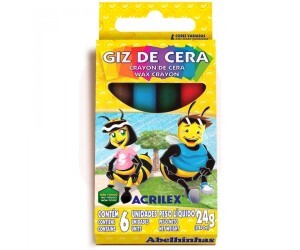 Giz de Cera 6 Cores - Acrilex