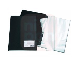 Pasta Catálogo C/50 Envelopes Finos - Preta