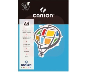 Papel Canson A4 180g Azul Mar