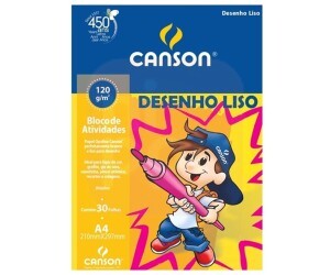 Bloco de Desenho A4 Liso 120g 30Fls - Canson