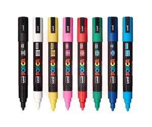Caneta Posca 5M - Estojo com 08 Cores