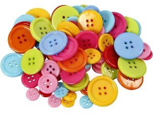 Botão Colorido 20mm - 10 UNIDADES