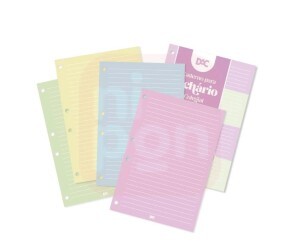 Refil Para Caderno Fichário Colegial Enjoy Cores 48 Folhas Dac