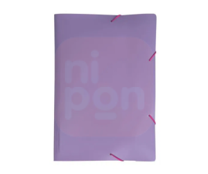 Pasta Aba Elástico 1/2 Oficio Full Color - Roxo Plutônio