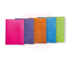 Pasta Aba Elástico 1/2 Oficio Full Color - Laranja Neônio