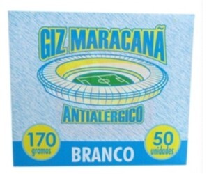 Giz Maracanã C/50 Giz 170G Branco