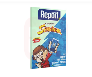 Papel Sulfite A4 Verde 75g 100 Fls - Jandaia