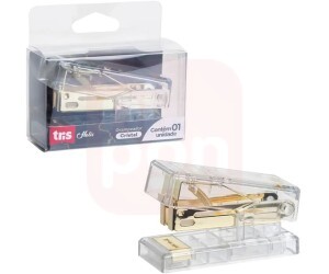 Grampeador Cristal Até 20 Folhas Grampo 26/6