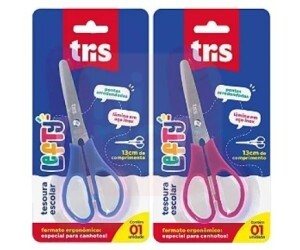Tesoura Escolar Lefty - Para Canhoto Cores Sortidas