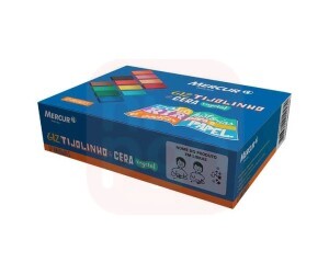 Giz de Cera Vegetal 12 Cores Tijolinho - Mercur
