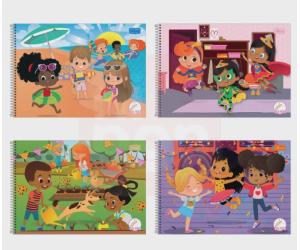 Caderno Meia Pauta Sapeca