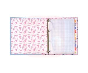 Fichário Universitário Com Elástico Letter +80 Folhas Dac