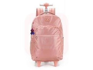Mochila de Rodinhas Ouro Rose  Escolar - Up4You