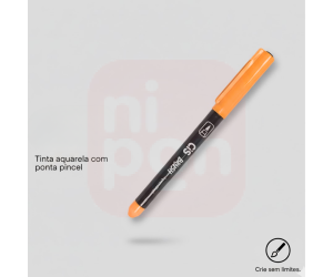 Caneta Marcador Brush Aquarelável CIS - Laranja