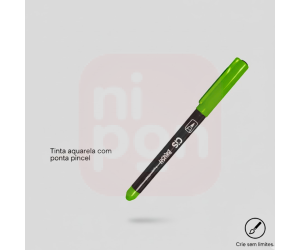 Caneta Marcador Brush Aquarelável CIS - Verde abacate