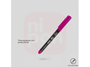 Caneta Marcador Brush Aquarelável CIS - Magenta
