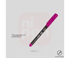 Caneta Marcador Brush Aquarelável CIS - Magenta