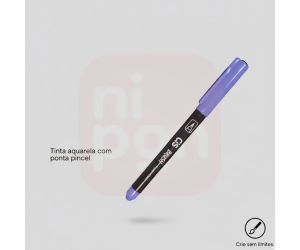 Caneta Marcador Brush Aquarelável CIS - Azul celeste 