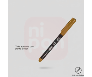 Caneta Marcador Brush Aquarelável CIS - Caramelo
