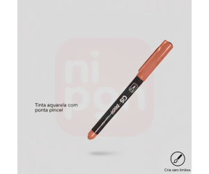 Caneta Marcador Brush Aquarelável CIS - Marrom claro