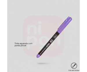 Caneta Marcador Brush Aquarelável CIS - Lilás