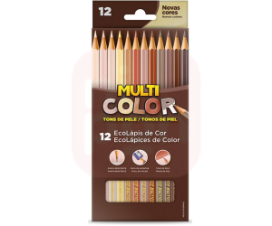 Lapis de cor Tons de Pele - Multicolor