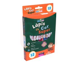 Lápis de Cor 12 Cores Jumbo - Leo & Leo