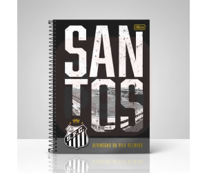 Caderno Universitário Santos 1 Matéria 80 Folhas - Tilibra