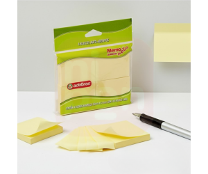 Post It 38x51 Amarelo 100 folhas 4 Blocos - Adelbras