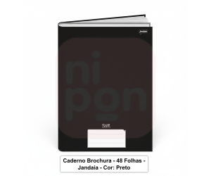 Caderno Brochurão Preto 48FLS