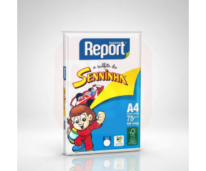 Papel Sulfite Report Senninha A4 75g 100 Folhas