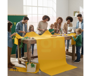 TNT Amarelo Em Rolo Com 50 Metros