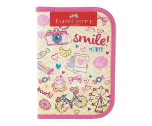 Estojo Let´s Go Smile - Faber-castell
