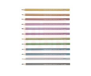 Lápis de Cor 12 Cores Metálica - Tris