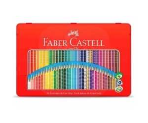 Lápis de Cor 36 Cores GRIP Lata - Faber-Castell